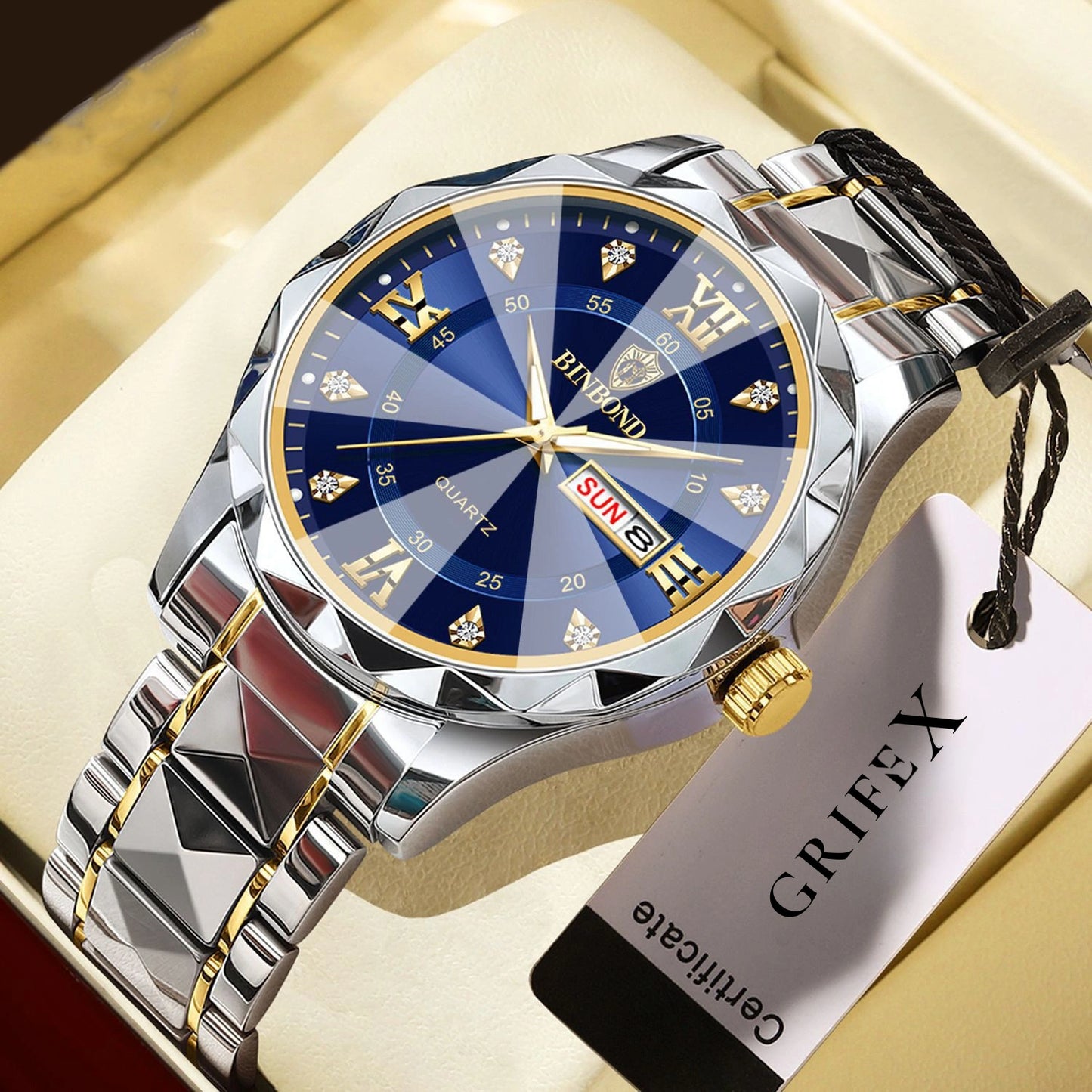 Relógio Diplomat Aço Day-Date GrifeX™