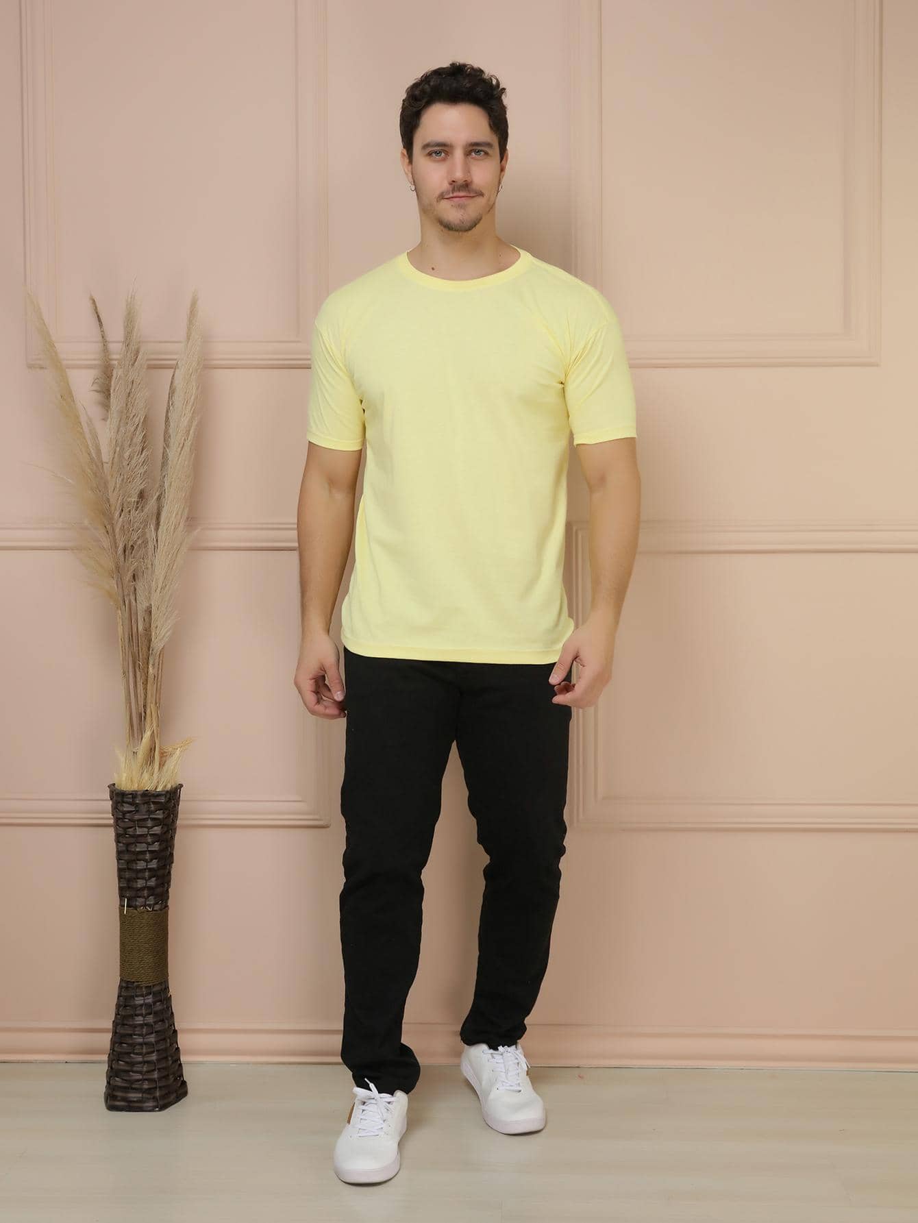 Camiseta Masculina 100% Algodão Básica GrifeX™