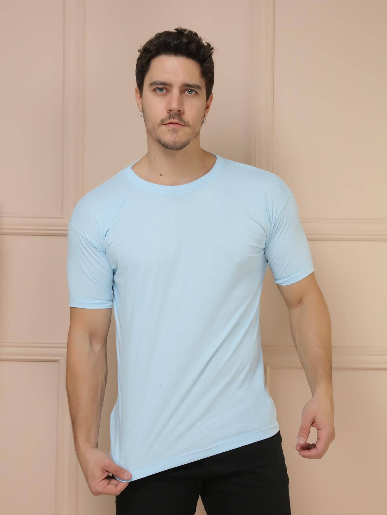 Camiseta Masculina 100% Algodão Básica GrifeX™