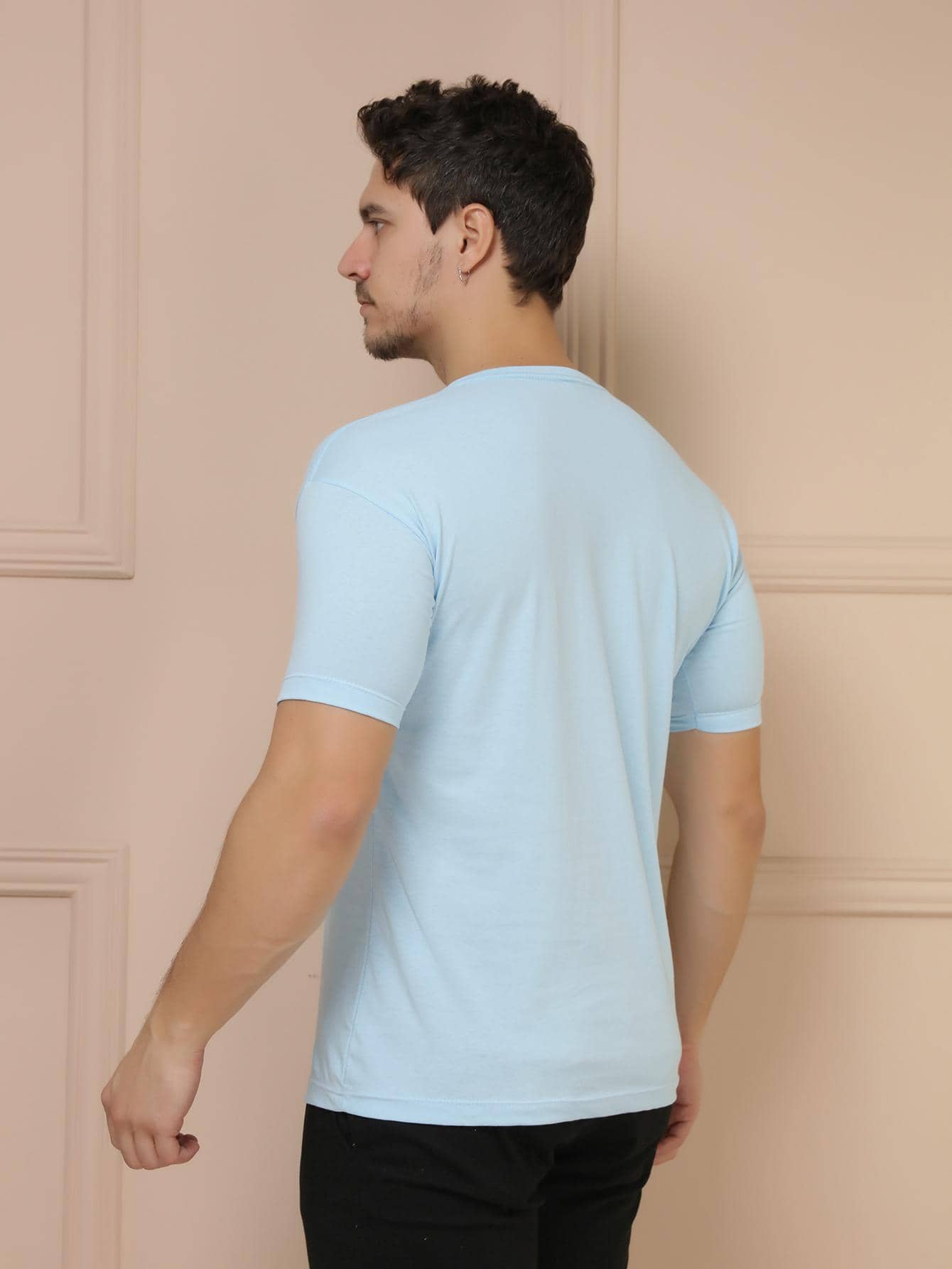 Camiseta Masculina 100% Algodão Básica GrifeX™