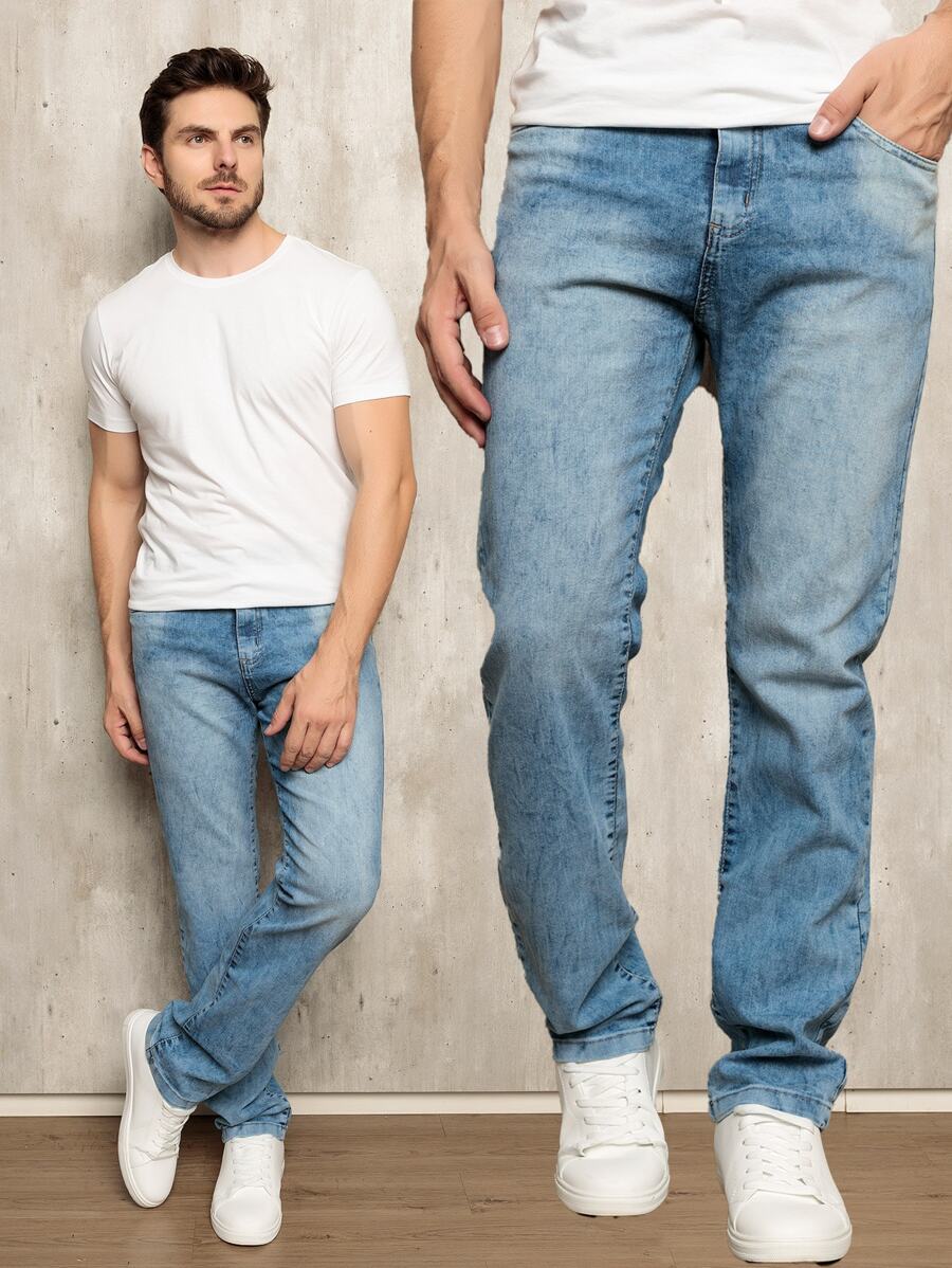Calça Jeans Masculina Slim Fit GrifeX™