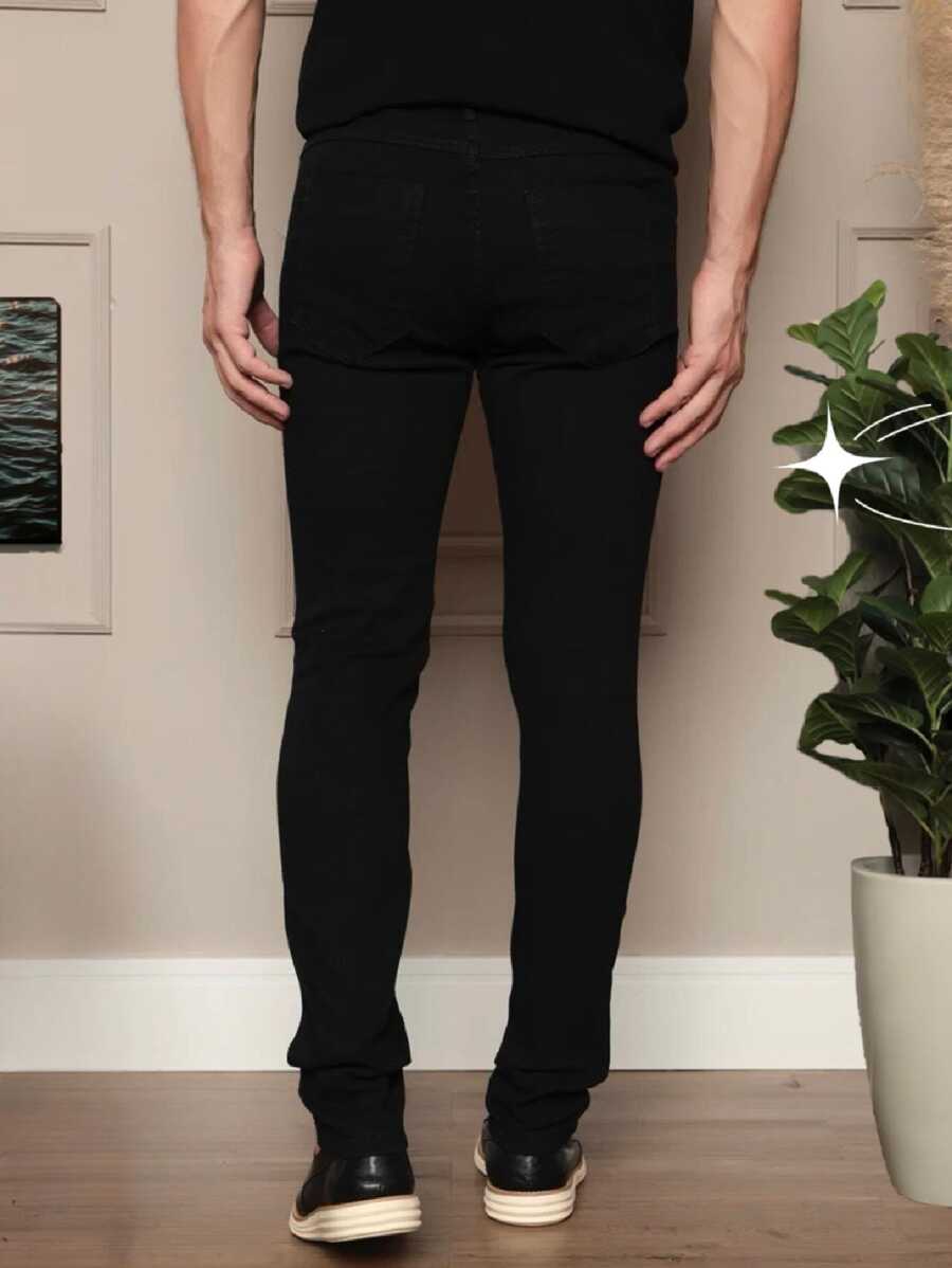 Calça Denim Masculina Com Elastano Skinny GrifeX™