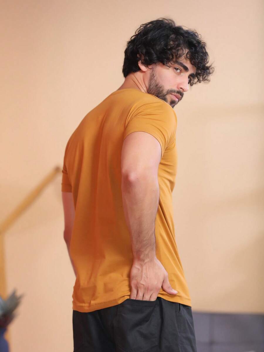 Camiseta Masculina 100% Algodão Básica GrifeX™