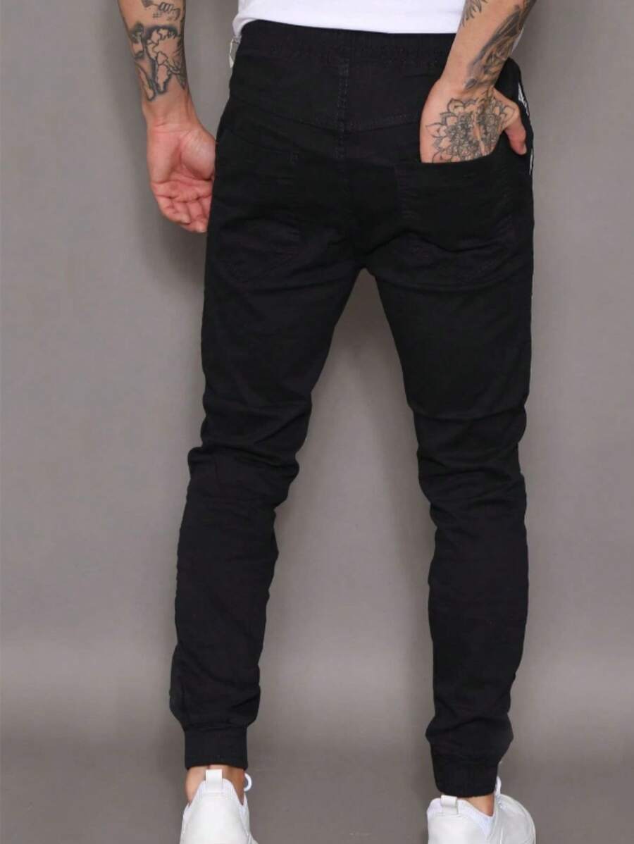 Calça Jogger Com Elástico E Punho GrifeX™