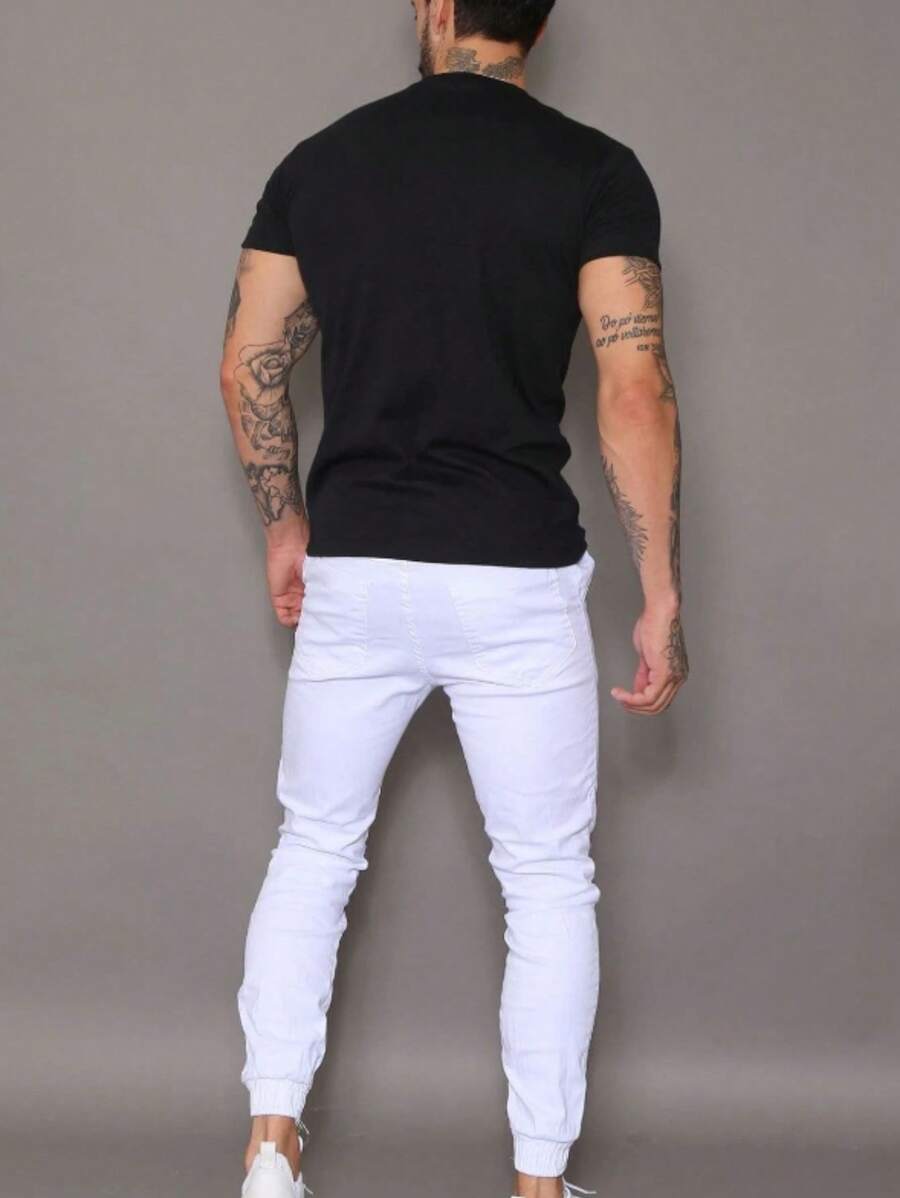 Calça Jogger Com Elástico E Punho GrifeX™