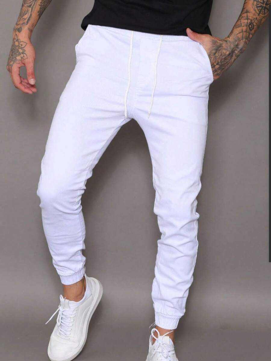 Calça Jogger Com Elástico E Punho GrifeX™