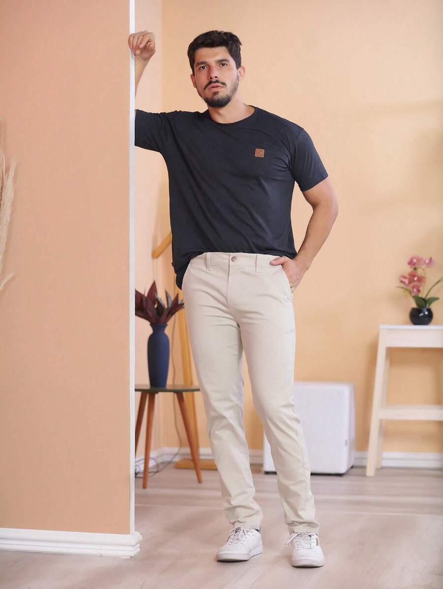 Calça Sarja Social Fino GrifeX™