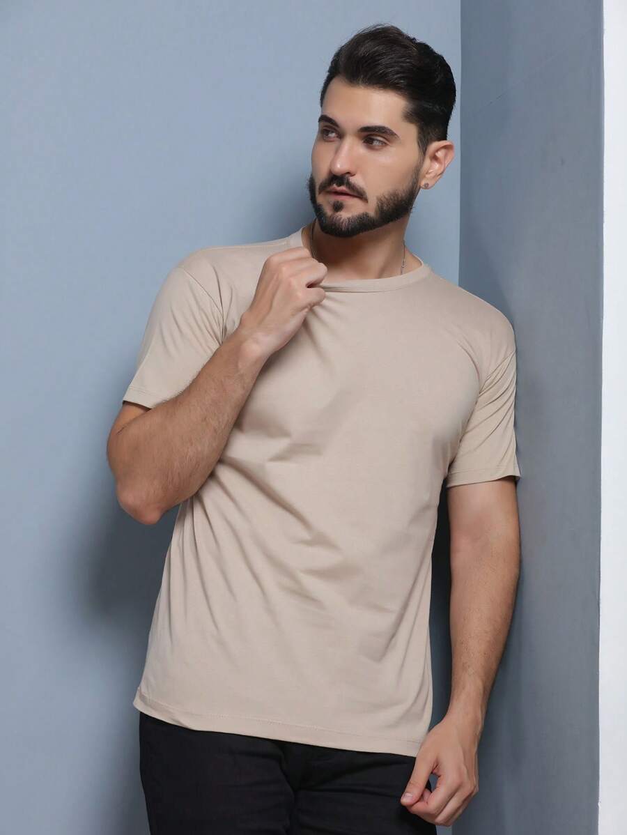 Camiseta Masculina 100% Algodão Básica GrifeX™