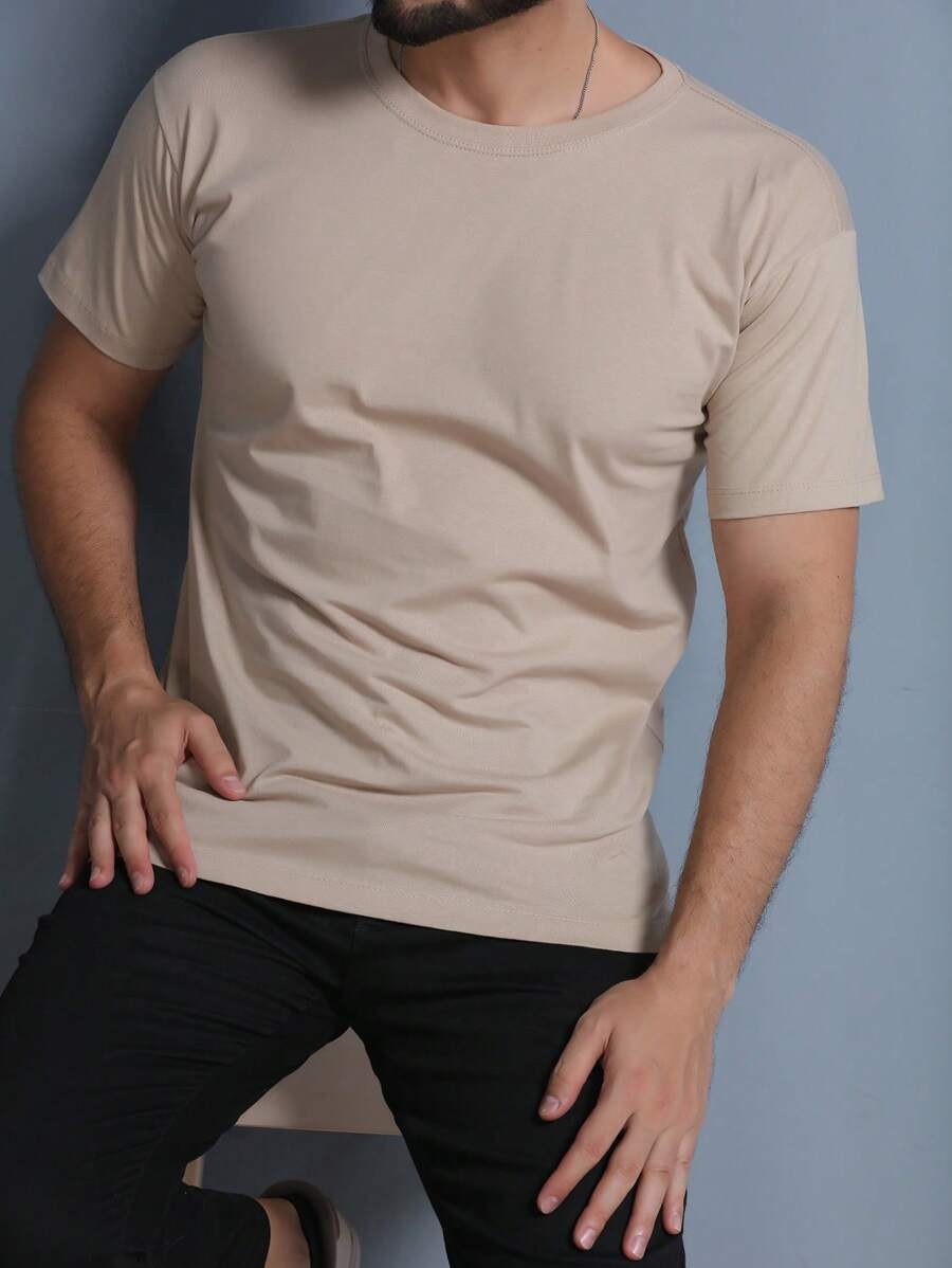 Camiseta Masculina 100% Algodão Básica GrifeX™