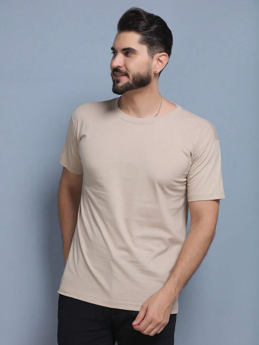 Camiseta Masculina 100% Algodão Básica GrifeX™