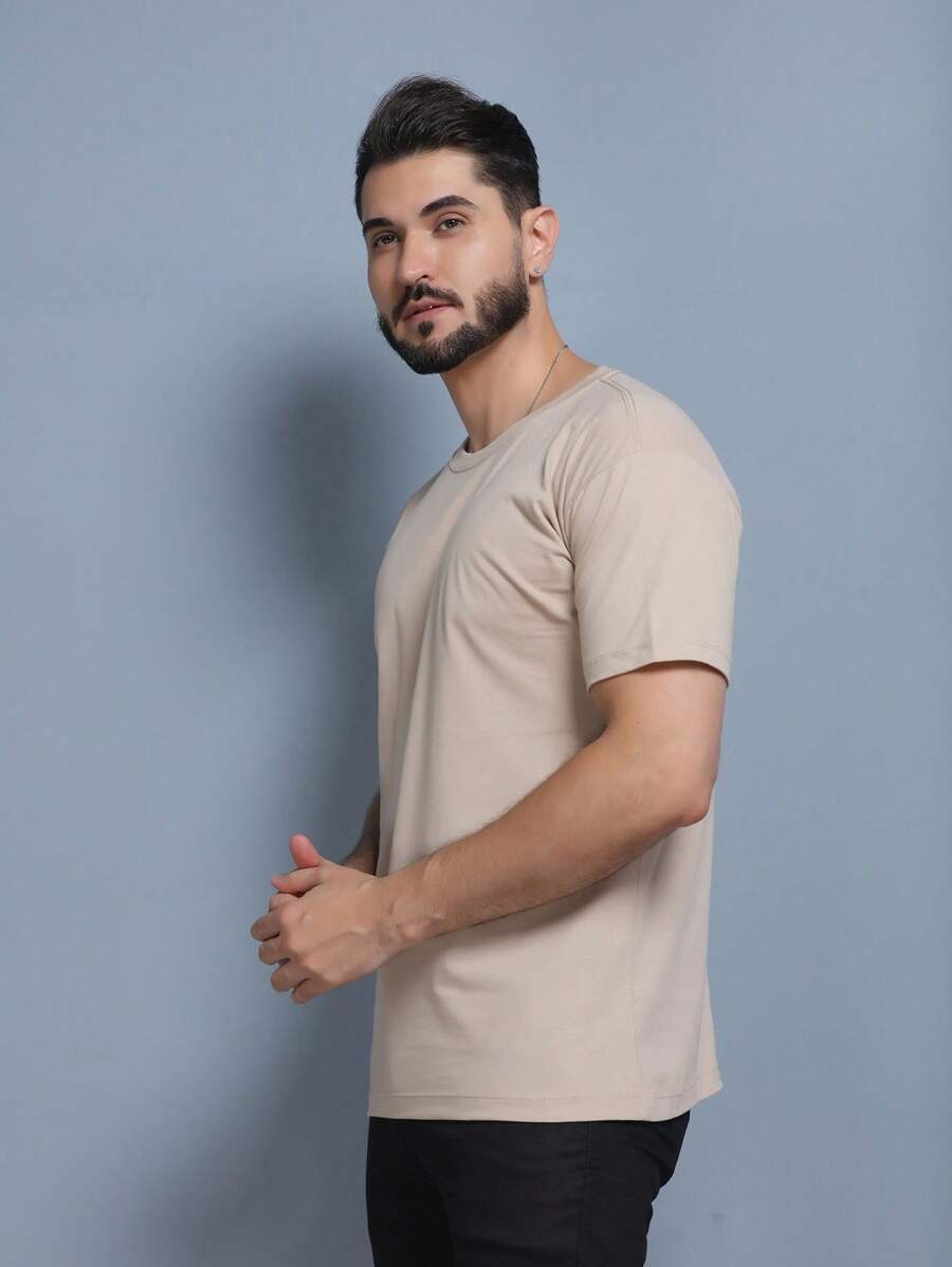 Camiseta Masculina 100% Algodão Básica GrifeX™
