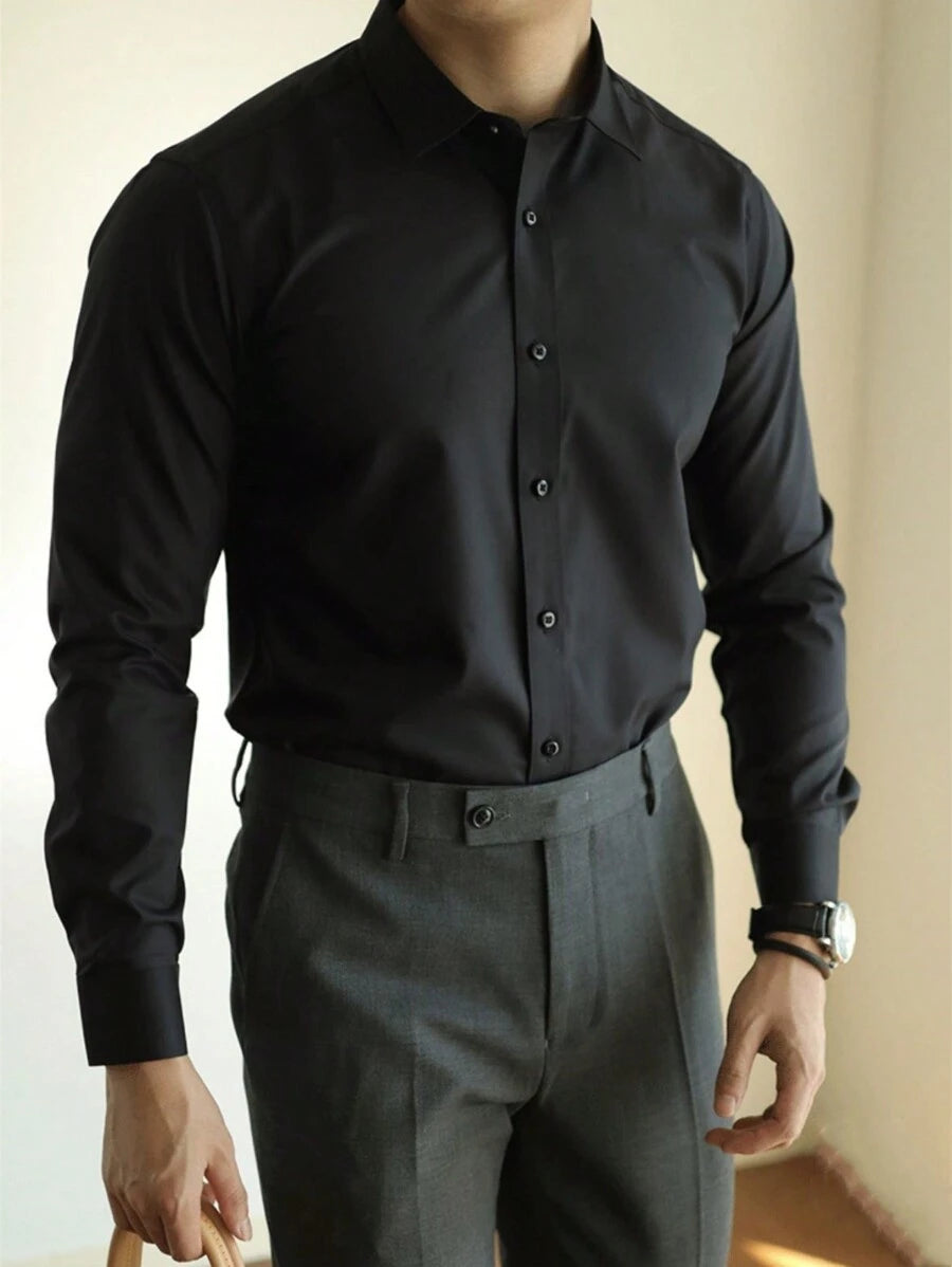 Camisa Social Manga Longa Lisa GrifeX™