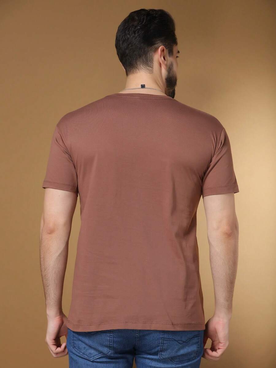 Camiseta Masculina 100% Algodão Básica GrifeX™