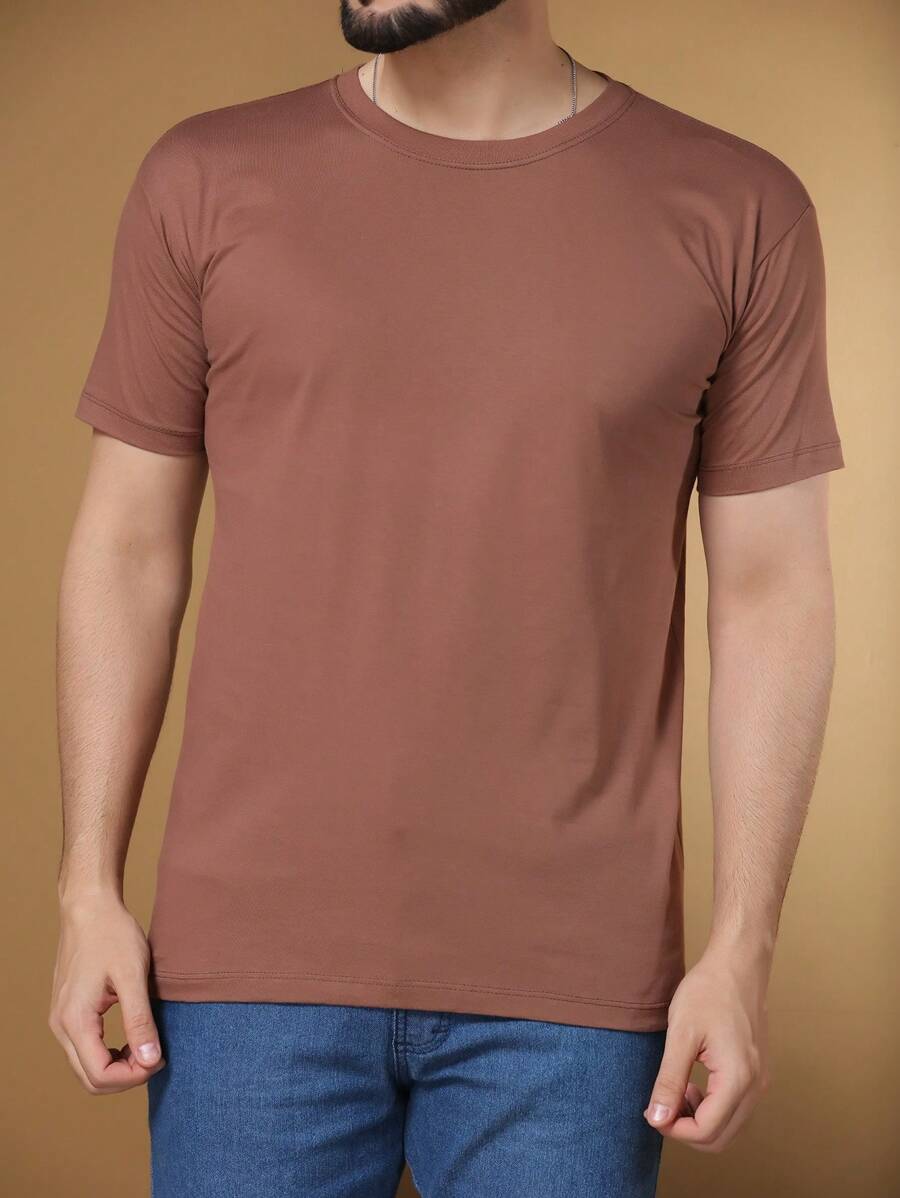 Camiseta Masculina 100% Algodão Básica GrifeX™