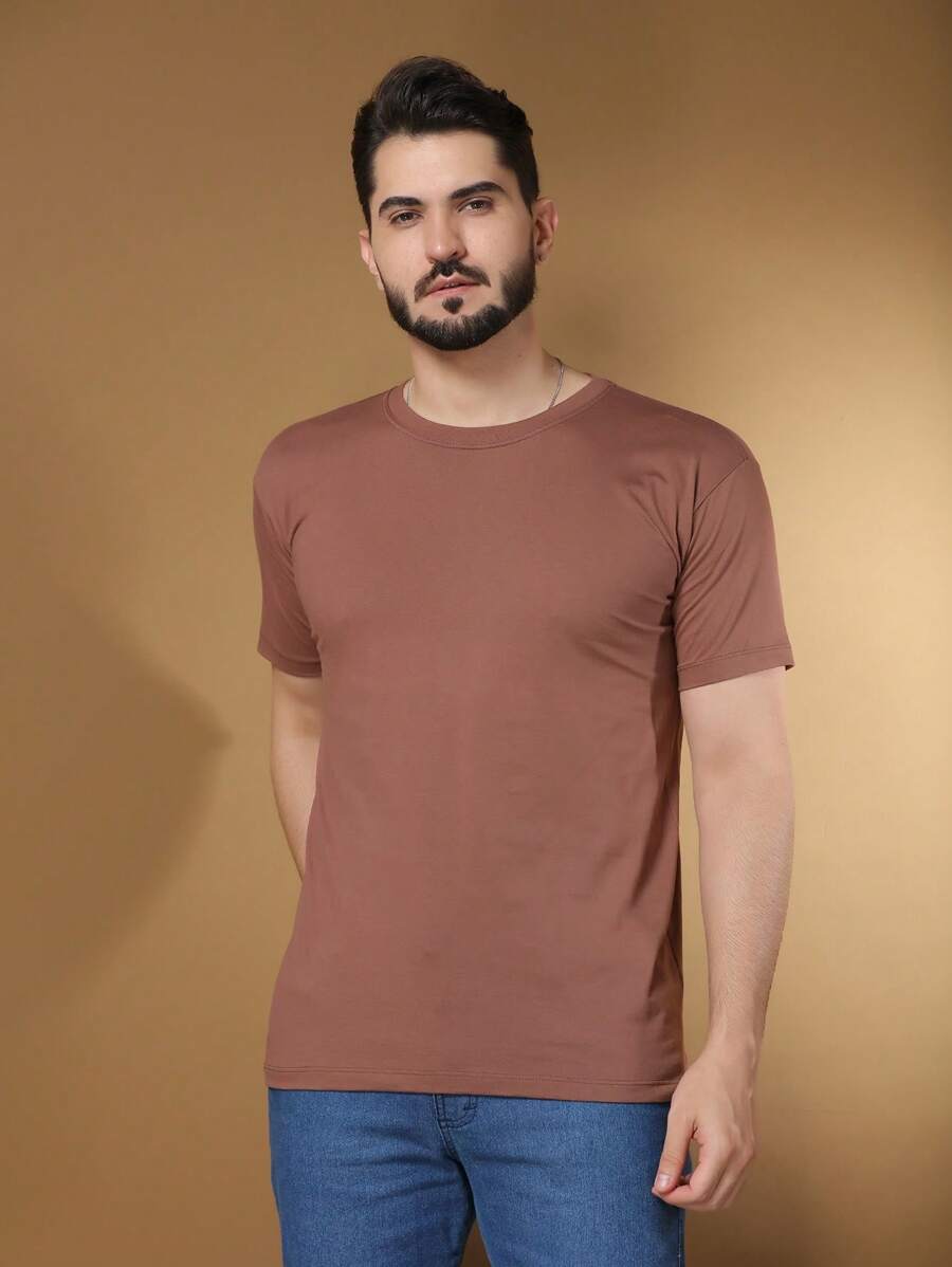 Camiseta Masculina 100% Algodão Básica GrifeX™