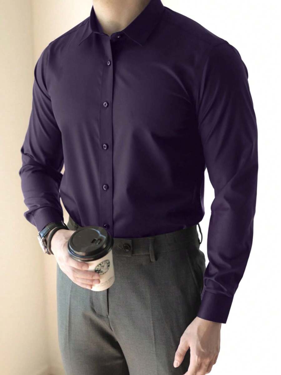 Camisa Social Manga Longa Lisa GrifeX™