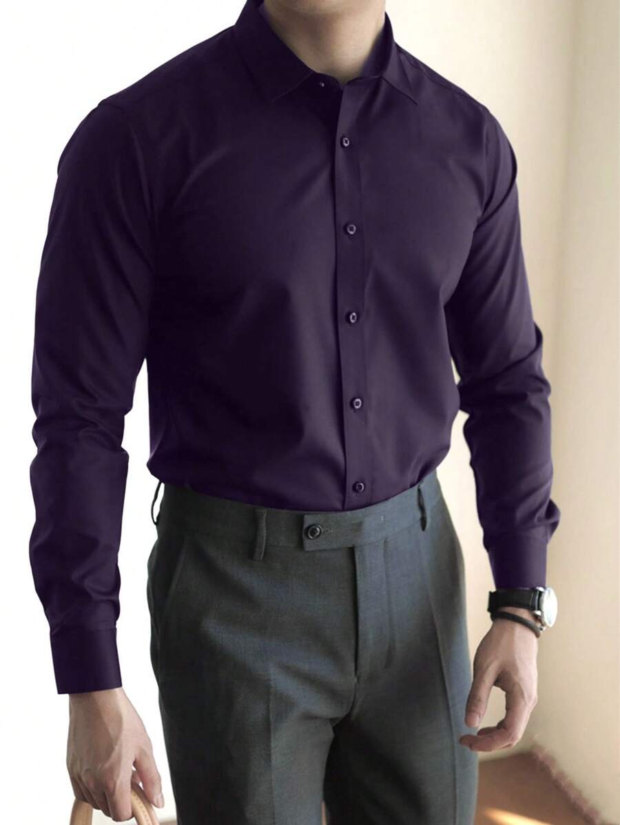 Camisa Social Manga Longa Lisa GrifeX™