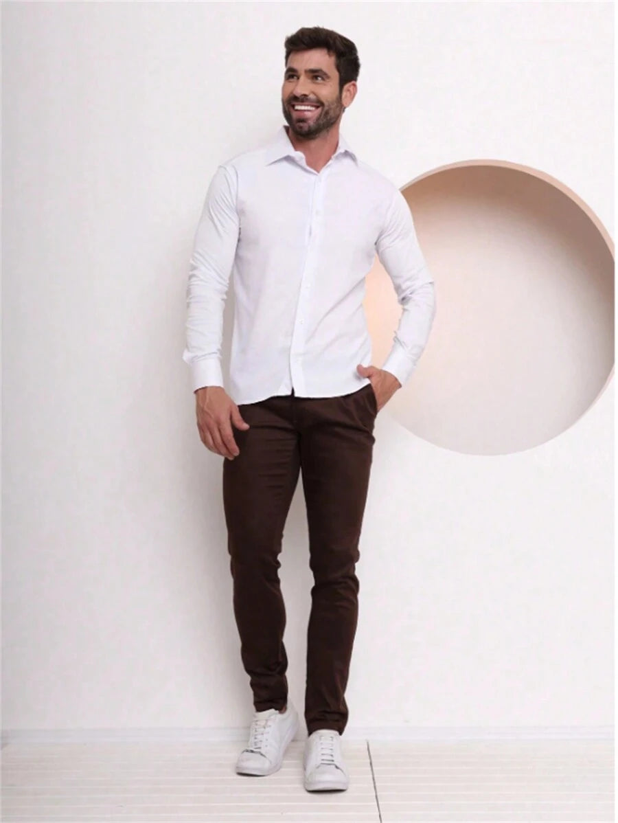 Calça Sarja Social Fino GrifeX™