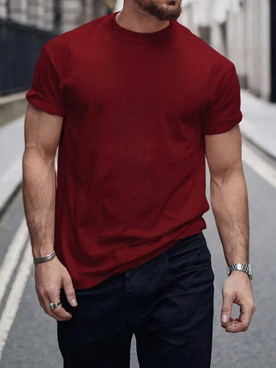 Camiseta Masculina 100% Algodão Básica GrifeX™