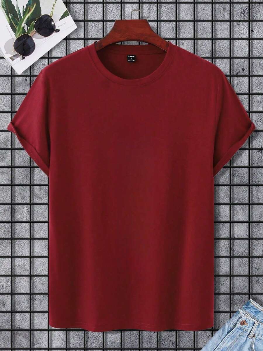 Camiseta Masculina 100% Algodão Básica GrifeX™