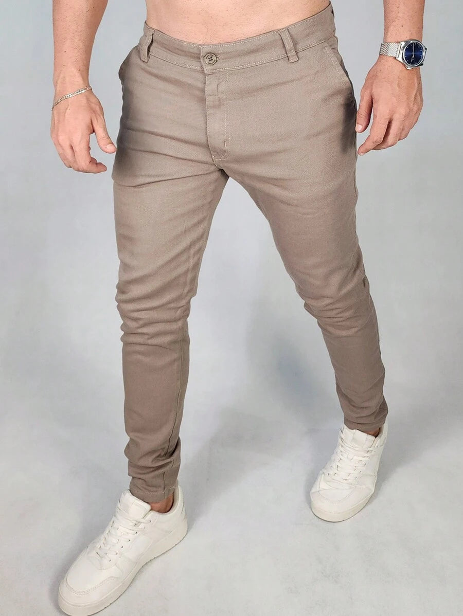 Calça Masculina Alfaiataria Social Sarja Skinny GrifeX™
