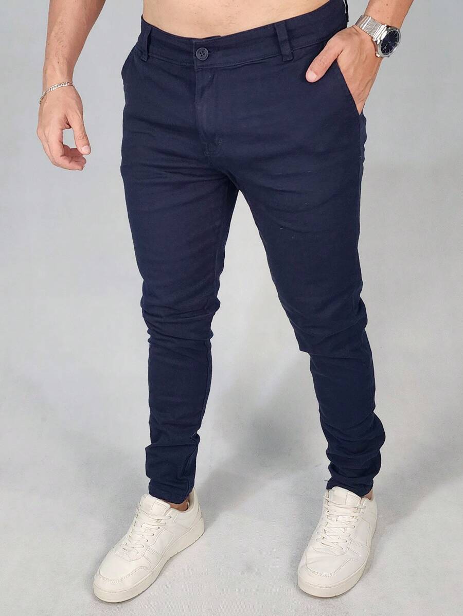 Calça Masculina Alfaiataria Social Sarja Skinny GrifeX™