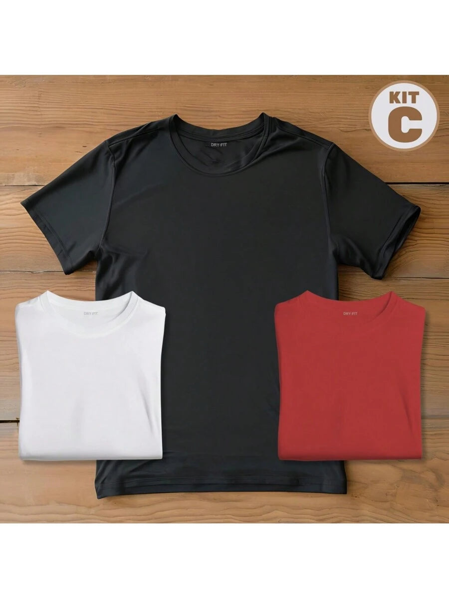 Kit 3 Camisetas Dry Fit GrifeX™