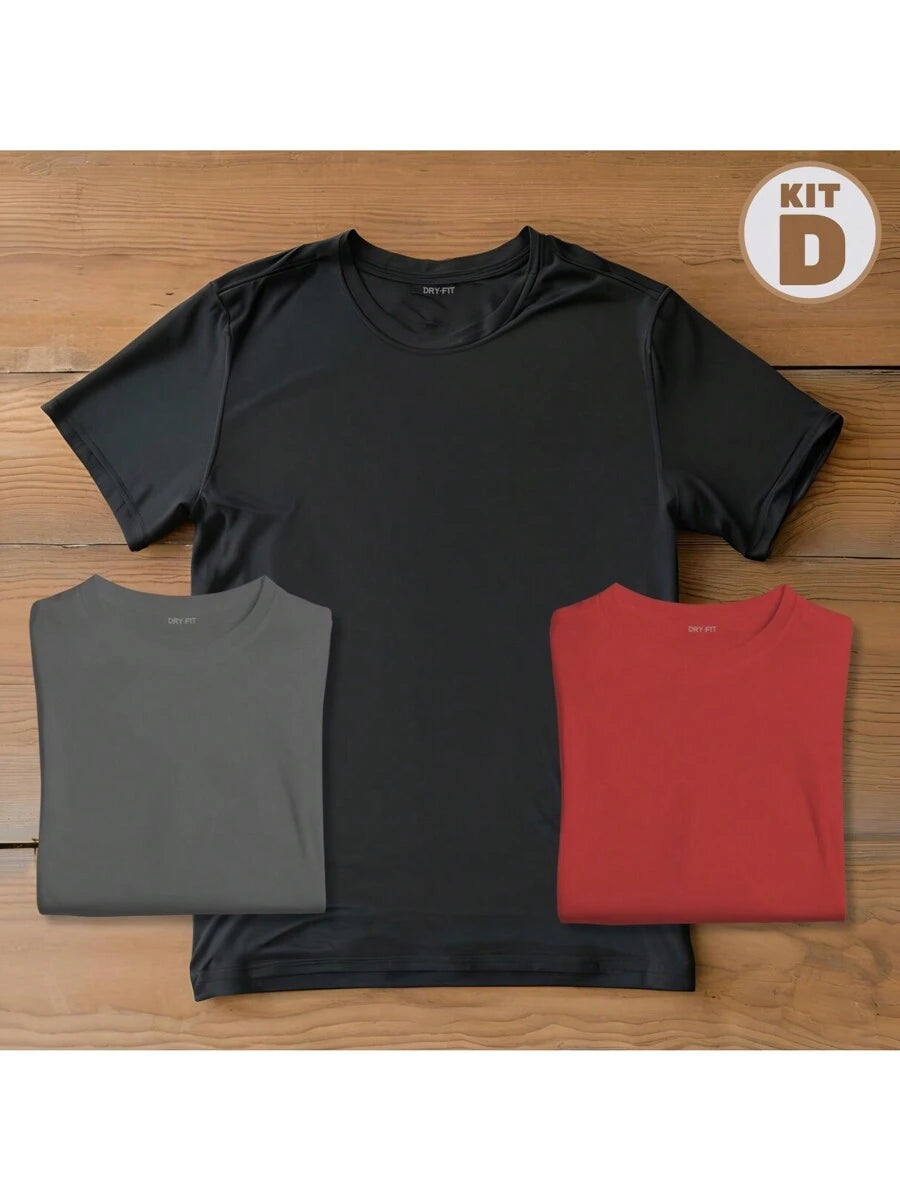 Kit 3 Camisetas Dry Fit GrifeX™