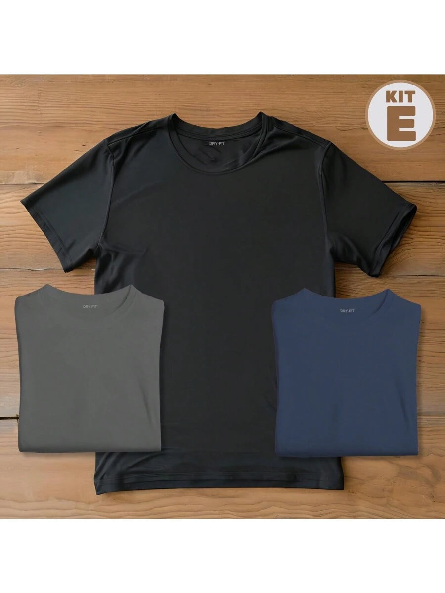 Kit 3 Camisetas Dry Fit GrifeX™