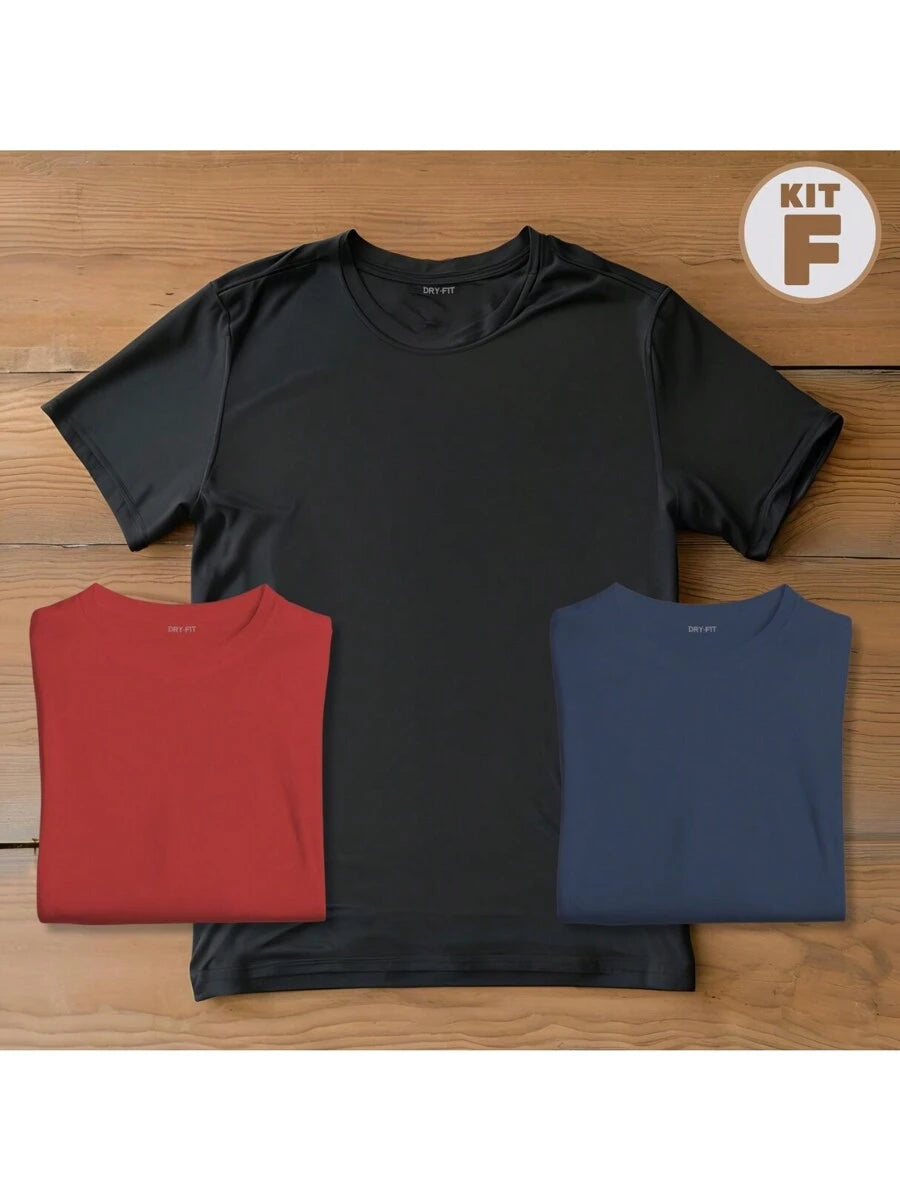 Kit 3 Camisetas Dry Fit GrifeX™