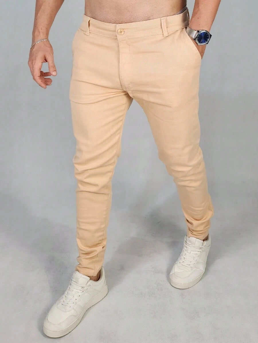 Calça Masculina Alfaiataria Social Sarja Skinny GrifeX™