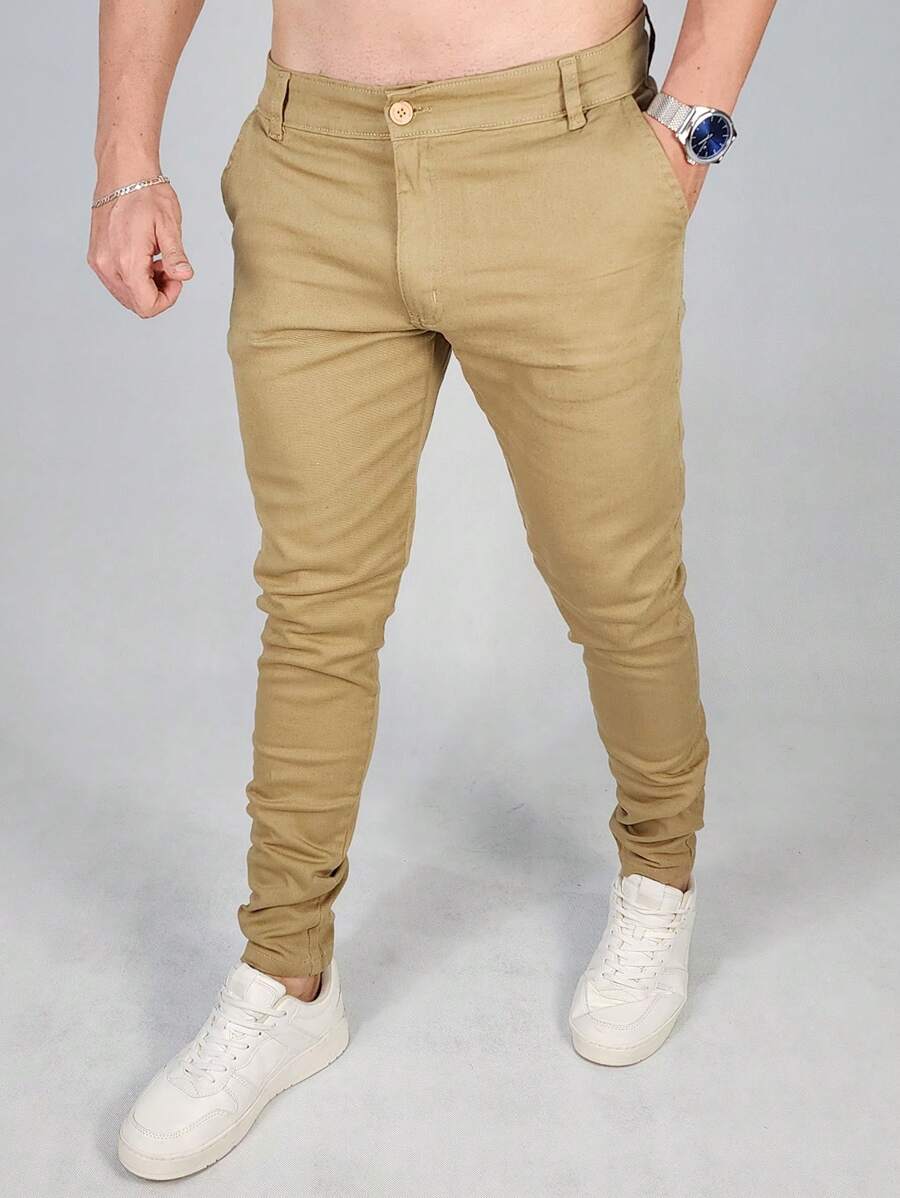 Calça Masculina Alfaiataria Social Sarja Skinny GrifeX™