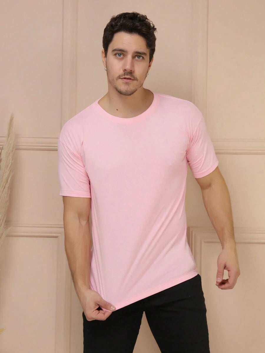 Camiseta Masculina 100% Algodão Básica GrifeX™