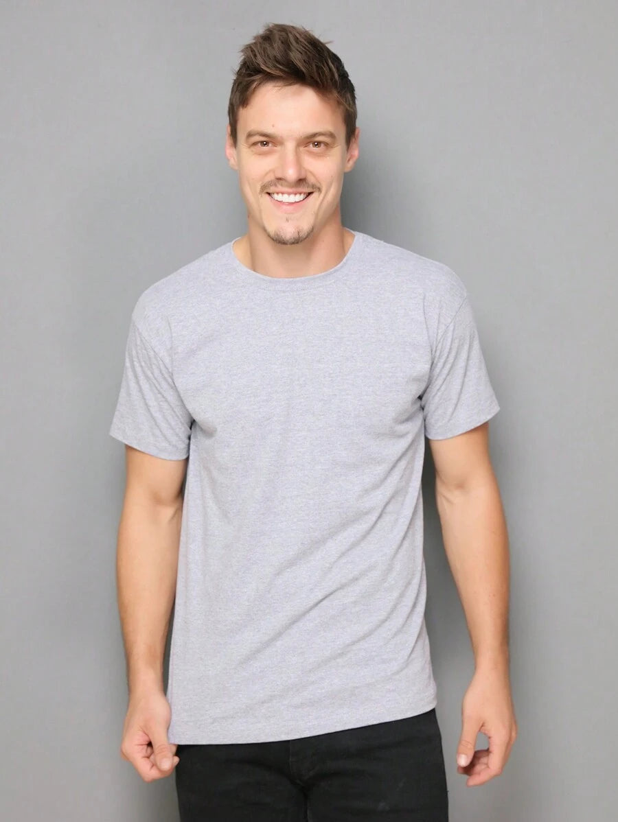 Camiseta Masculina 100% Algodão Básica GrifeX™