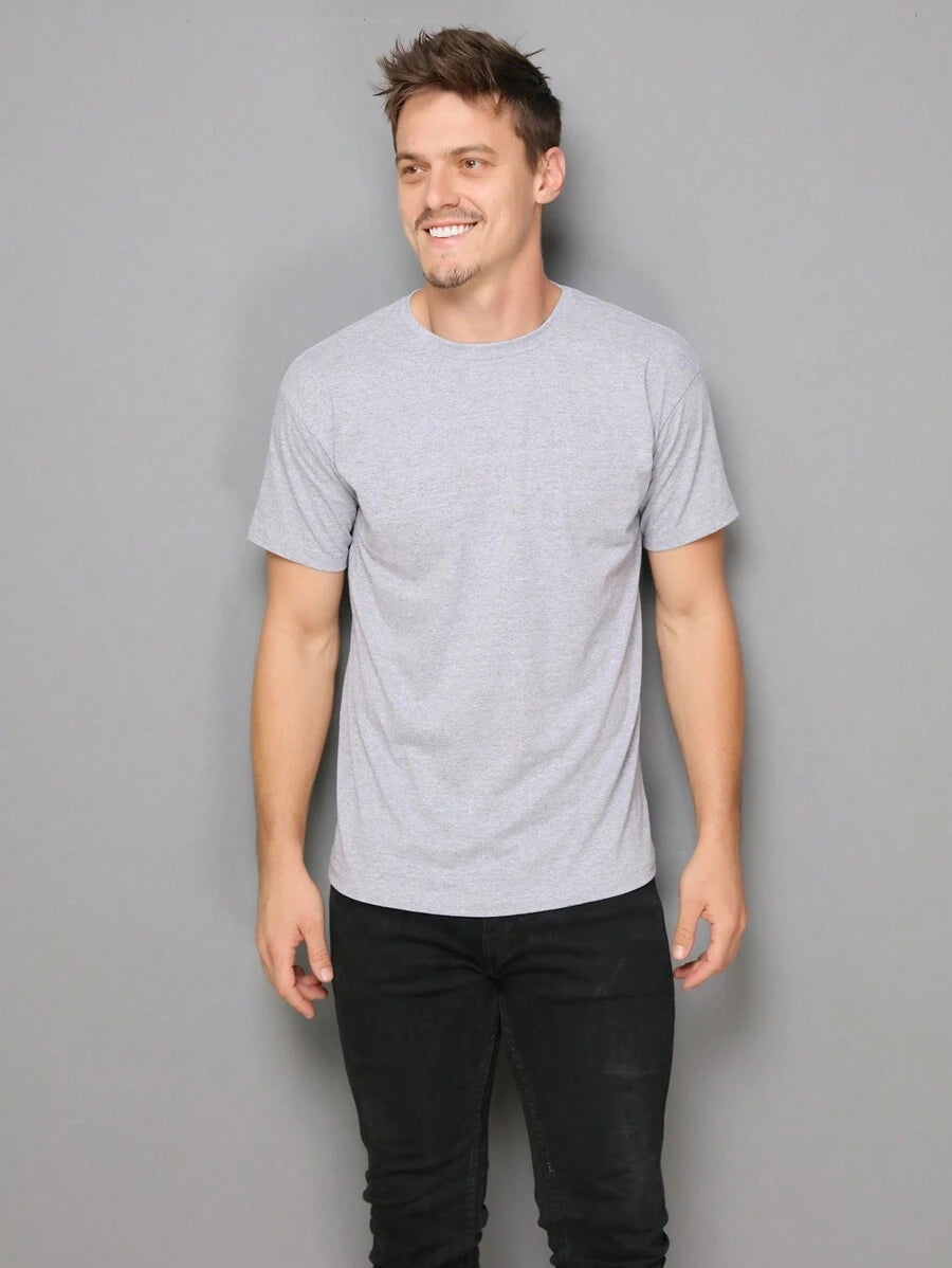 Camiseta Masculina 100% Algodão Básica GrifeX™