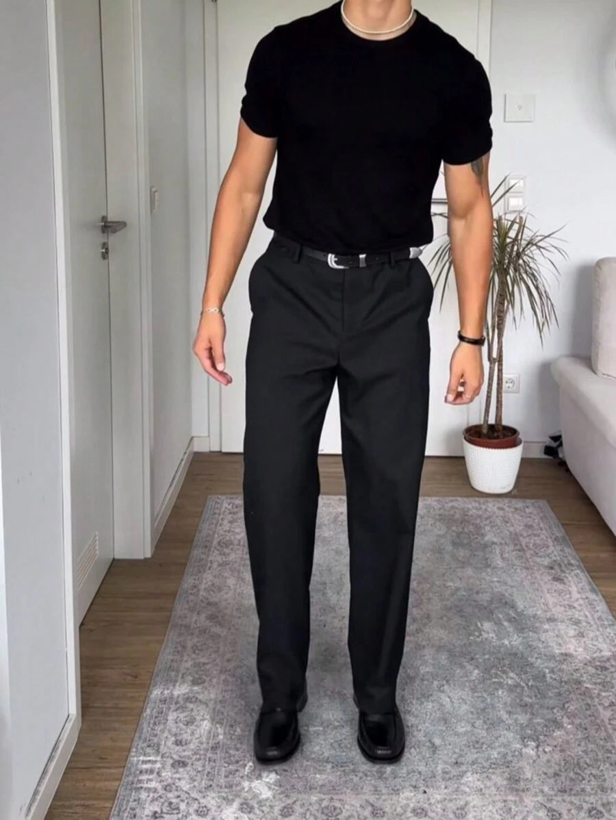 Camiseta Masculina Casual Slim Social GrifeX™