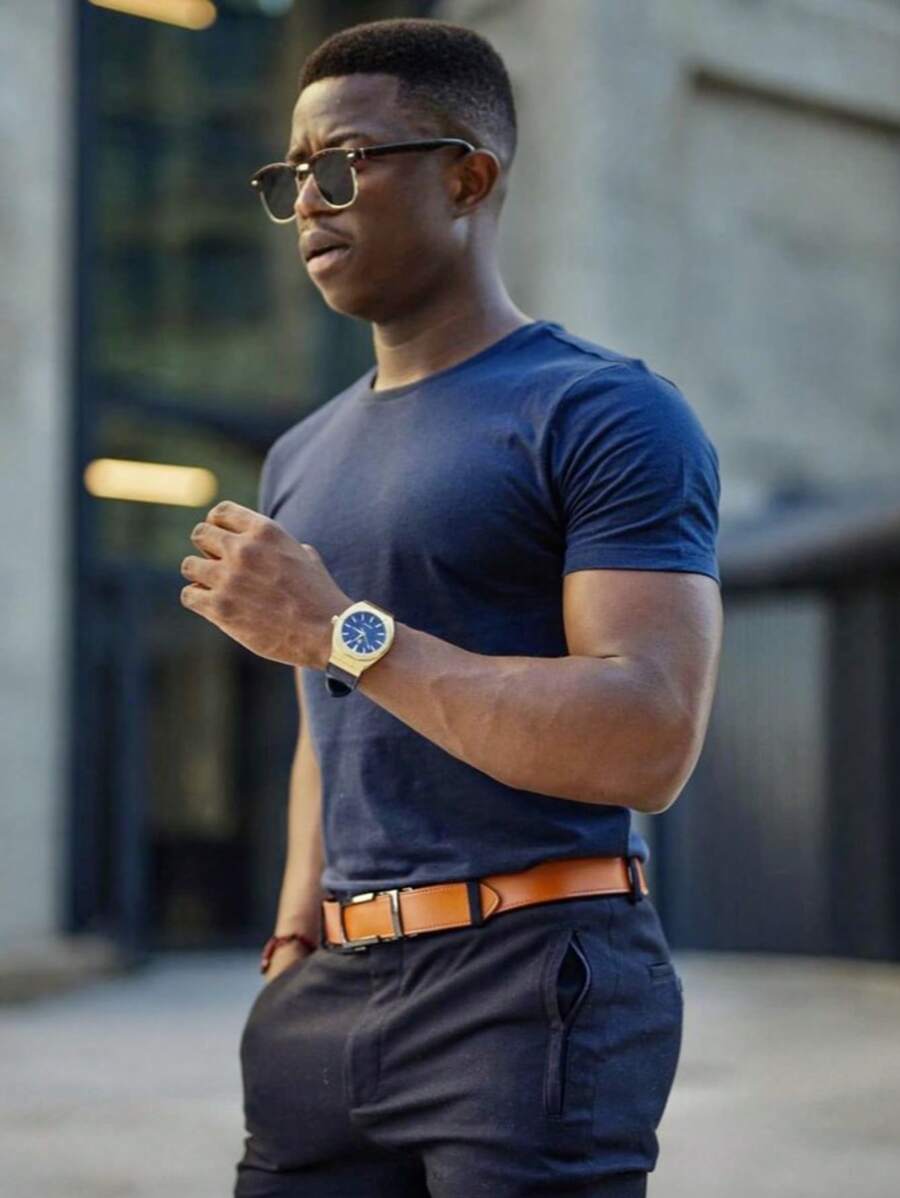 Camiseta Masculina Casual Slim Social GrifeX™