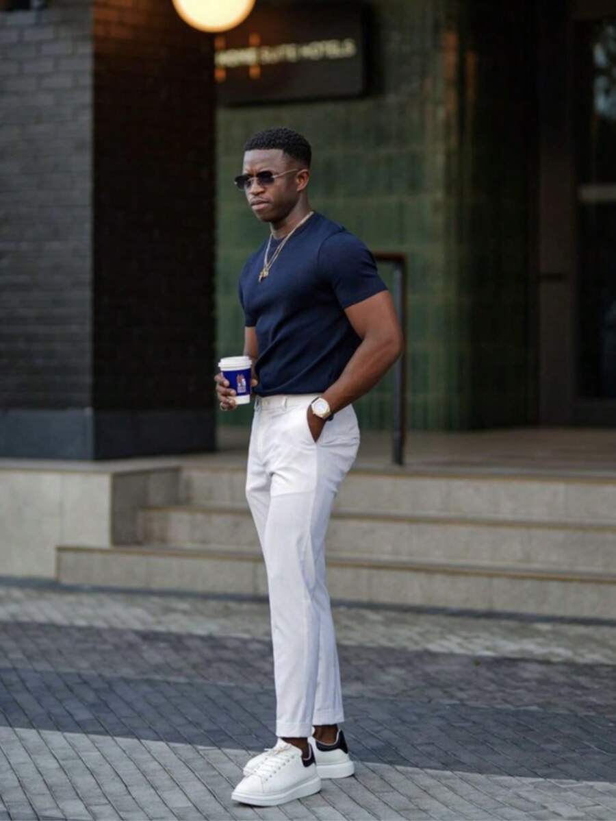 Camiseta Masculina Casual Slim Social GrifeX™