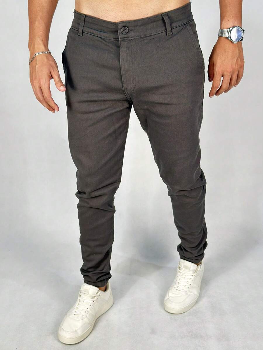 Calça Masculina Alfaiataria Social Sarja Skinny GrifeX™