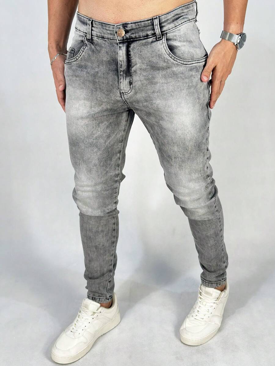 Calça Masculina Marmorizada Skinny GrifeX™