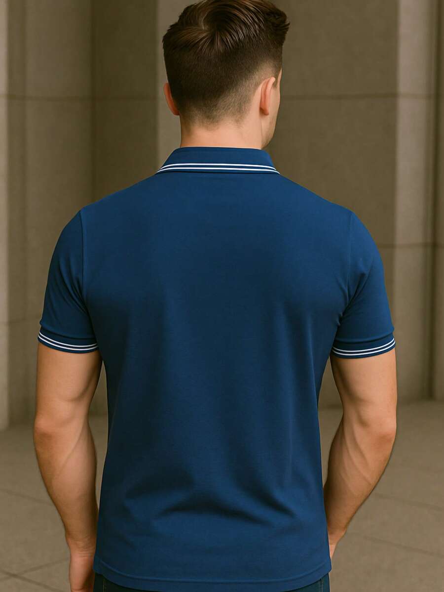 Camisa Polo Slim Fit Listras GrifeX™