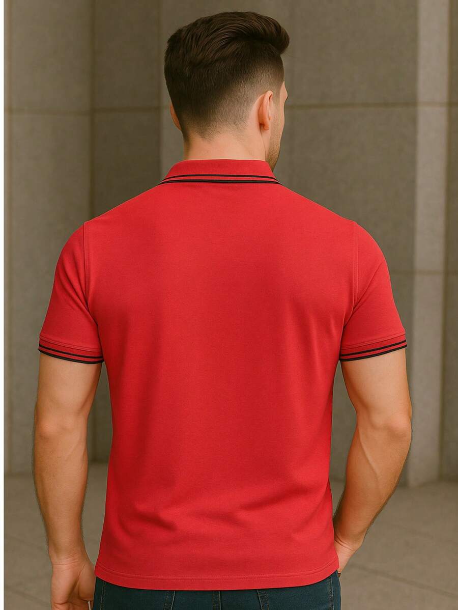 Camisa Polo Slim Fit Listras GrifeX™