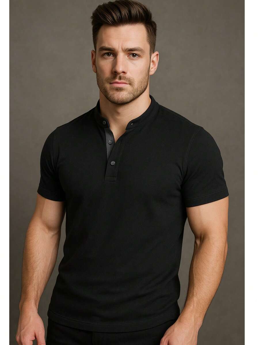 Camiseta Gola Padre Masculina Slim GrifeX™