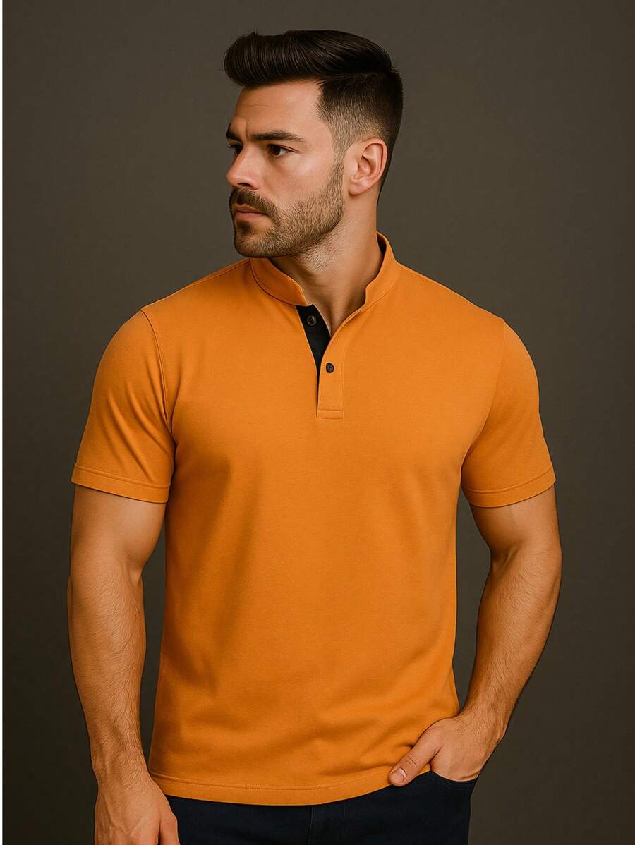 Camiseta Gola Padre Masculina Slim GrifeX™