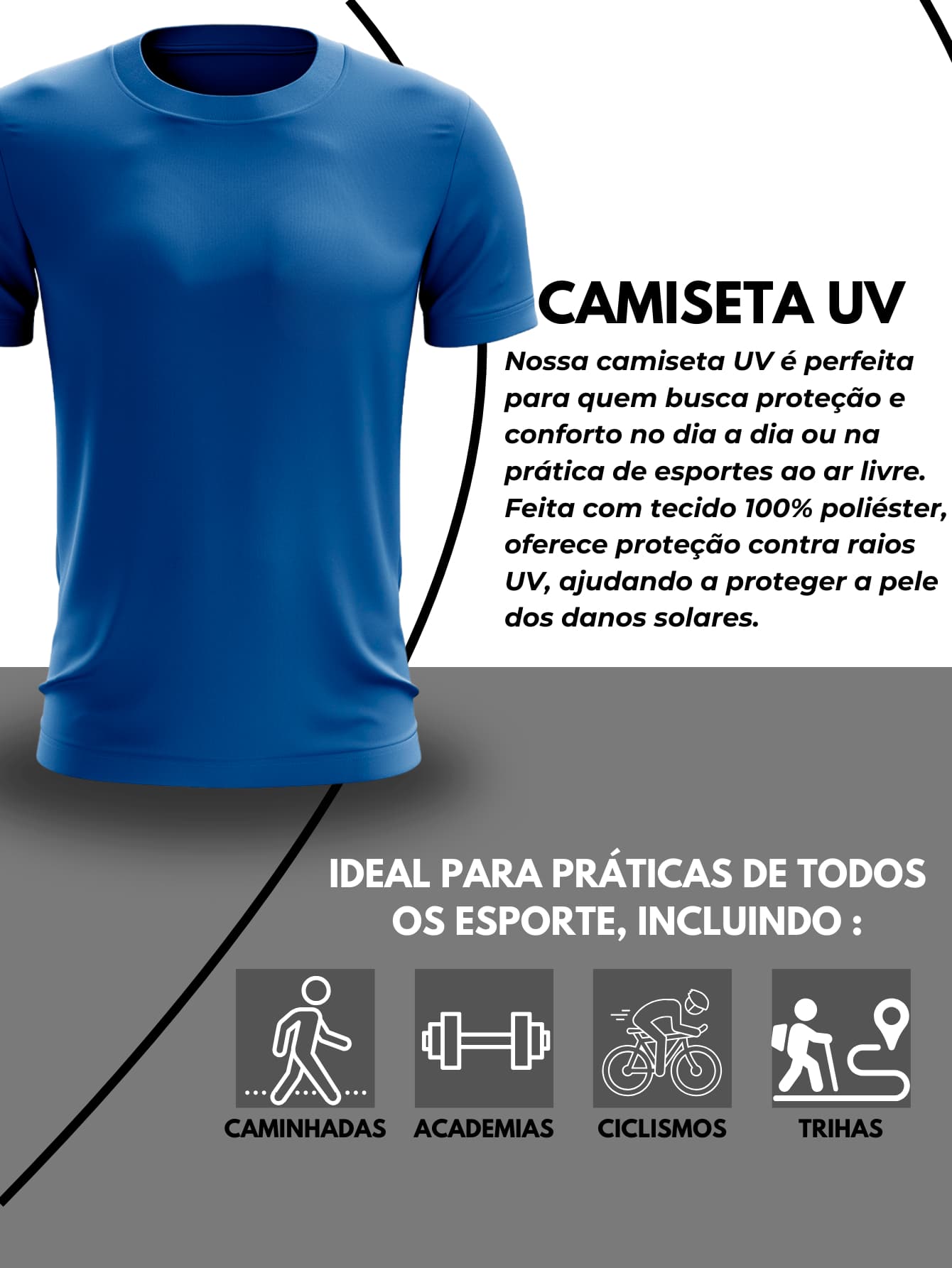 Kit 4 Camisetas Dry Fit Tech T-Shirt GrifeX™