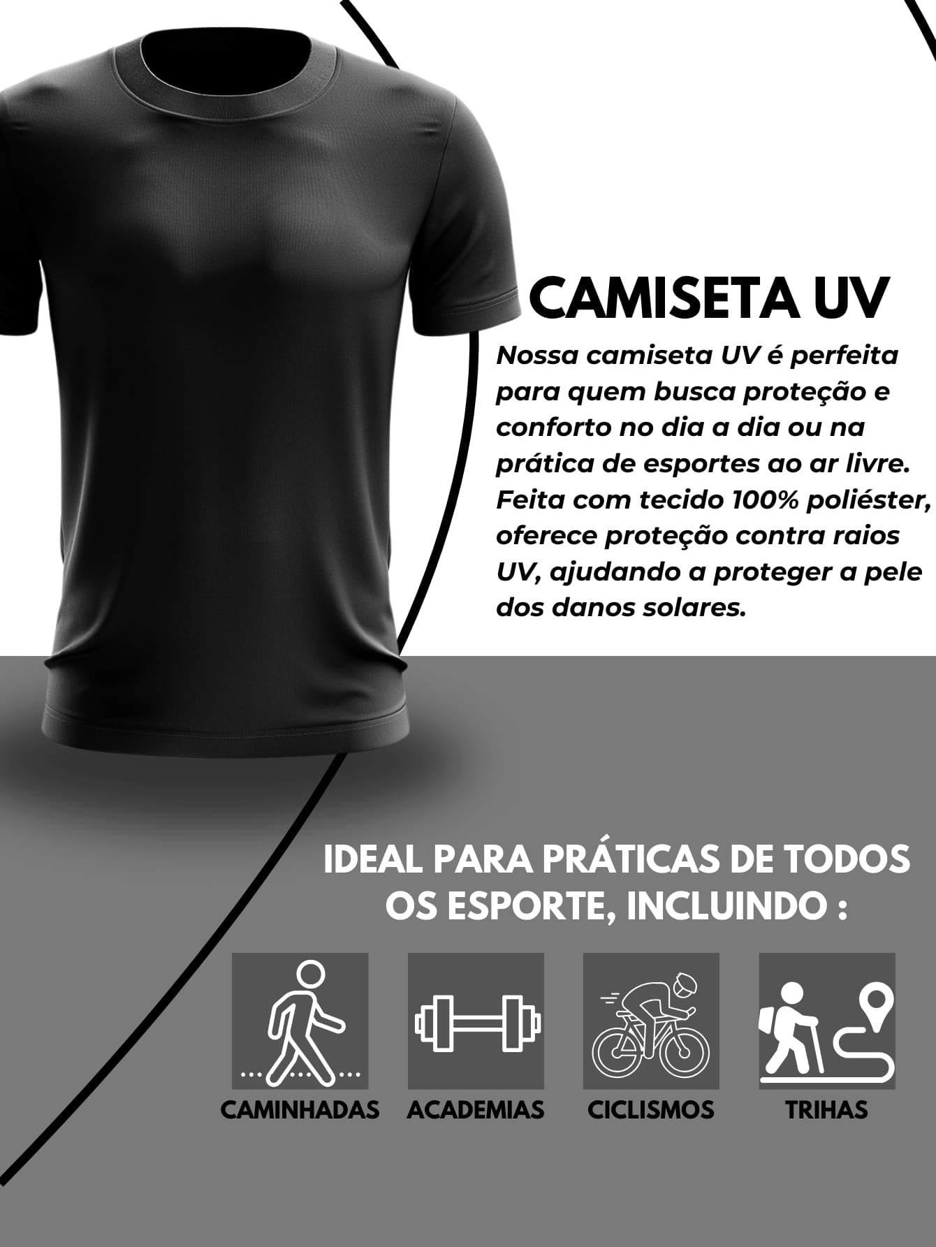 Kit 4 Camisetas Dry Fit Tech T-Shirt GrifeX™