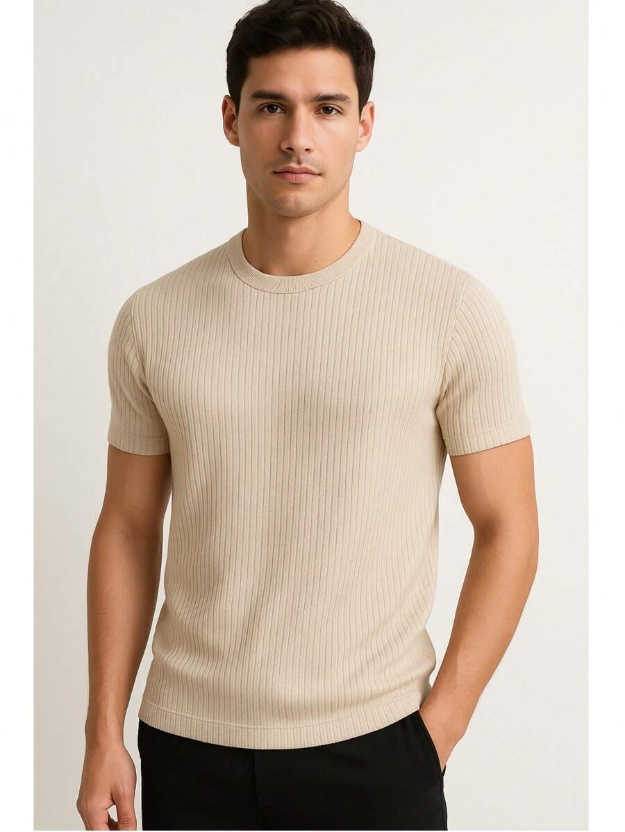 Camiseta Masculina Casual Slim Social GrifeX™