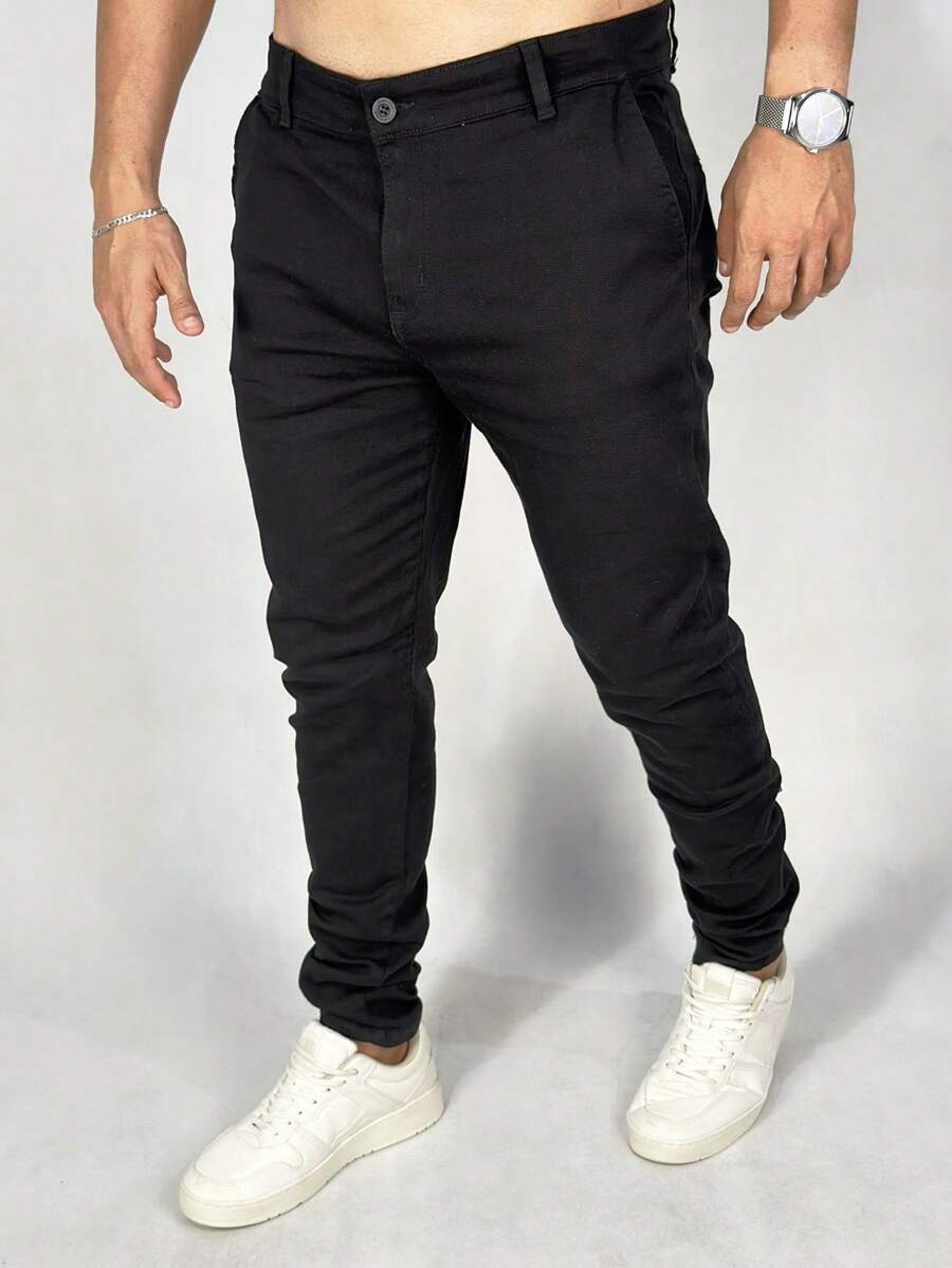 Calça Masculina Alfaiataria Social Sarja Skinny GrifeX™