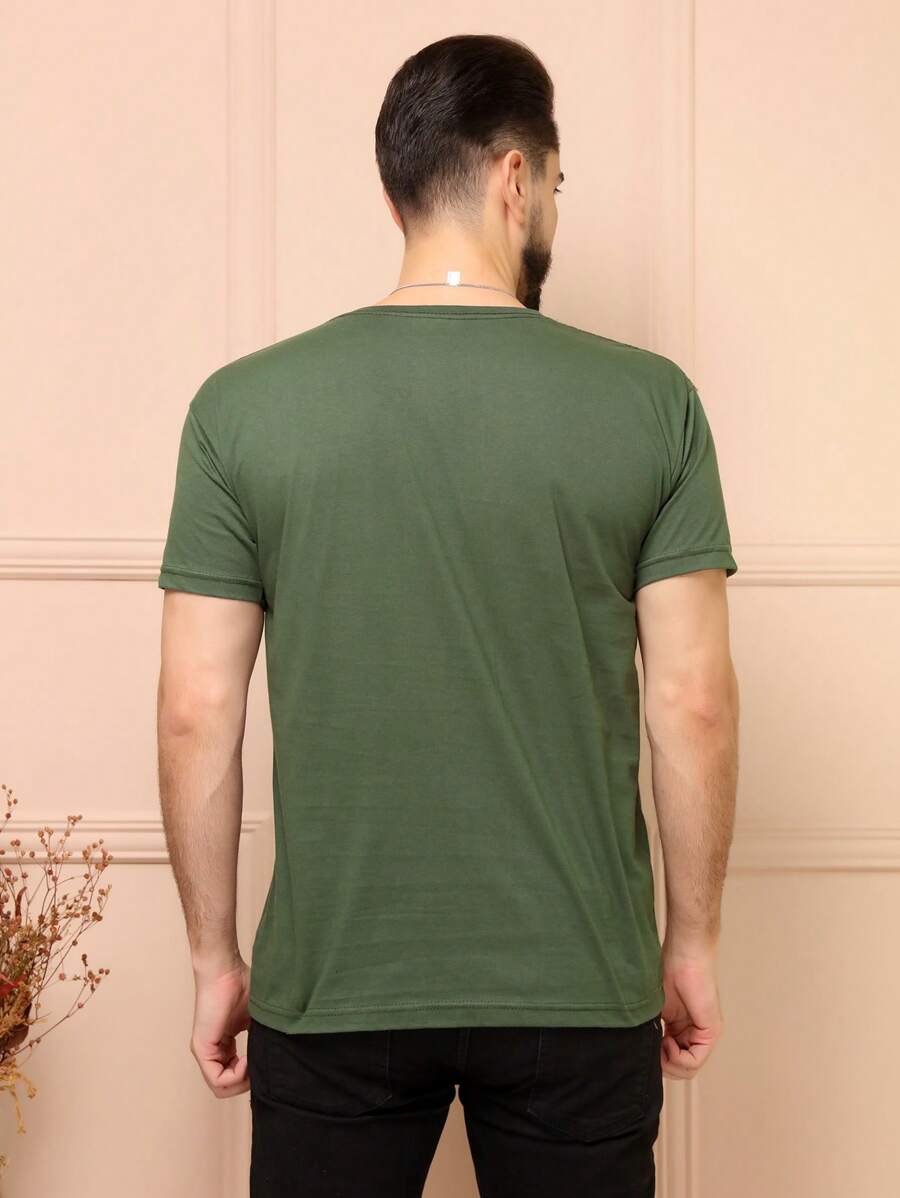 Camiseta Masculina 100% Algodão Básica GrifeX™