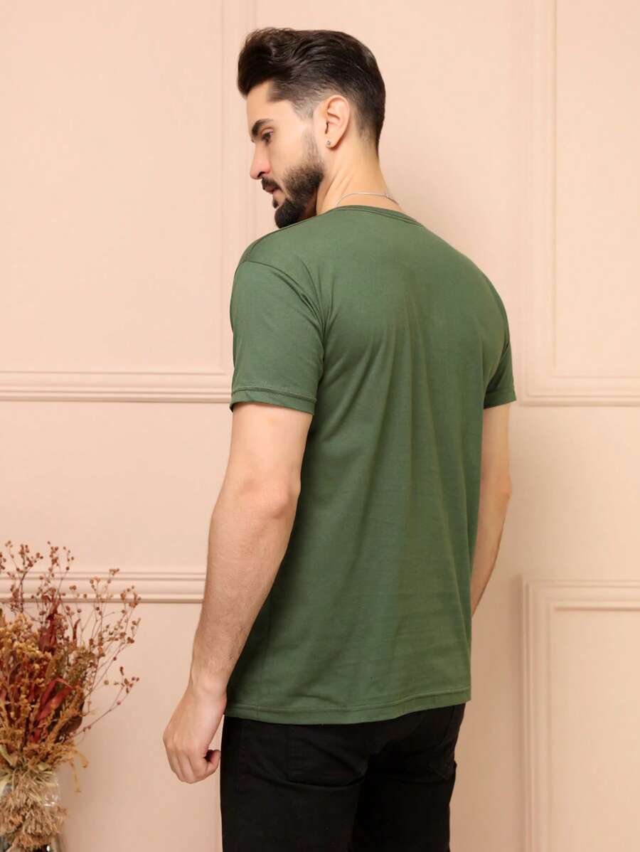 Camiseta Masculina 100% Algodão Básica GrifeX™